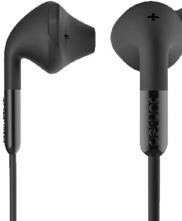 DeFunc BASIC HYBRID Auricolari In Ear Con Microfono - Nero, Suono Pulito E Design Minimal