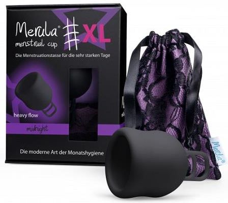 MERULA CUP XL bardzo POJEMNY kubeczek menstruacyjny MIDNIGHT 1szt
