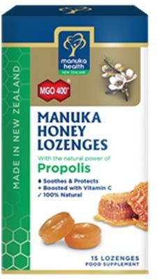 Manuka Health Cukierki Z Miodem Manuka Mgo 400+ I Propolisem 65G