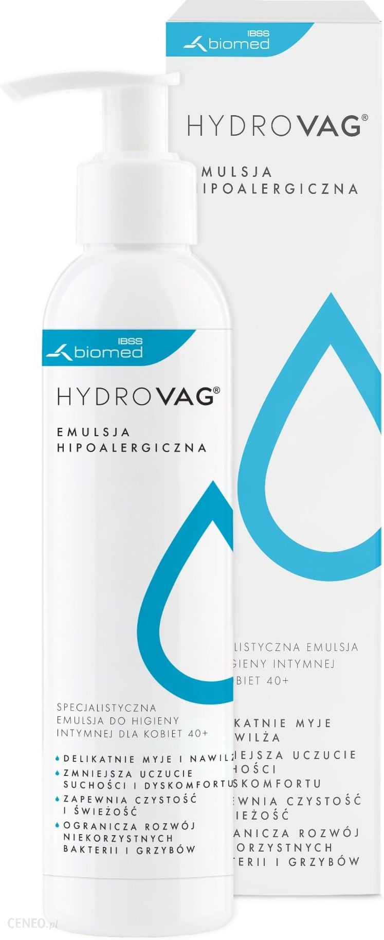 HydroVag emulsja hipoalergiczna do higieny intymnej dla kobiet 40+ 300ml