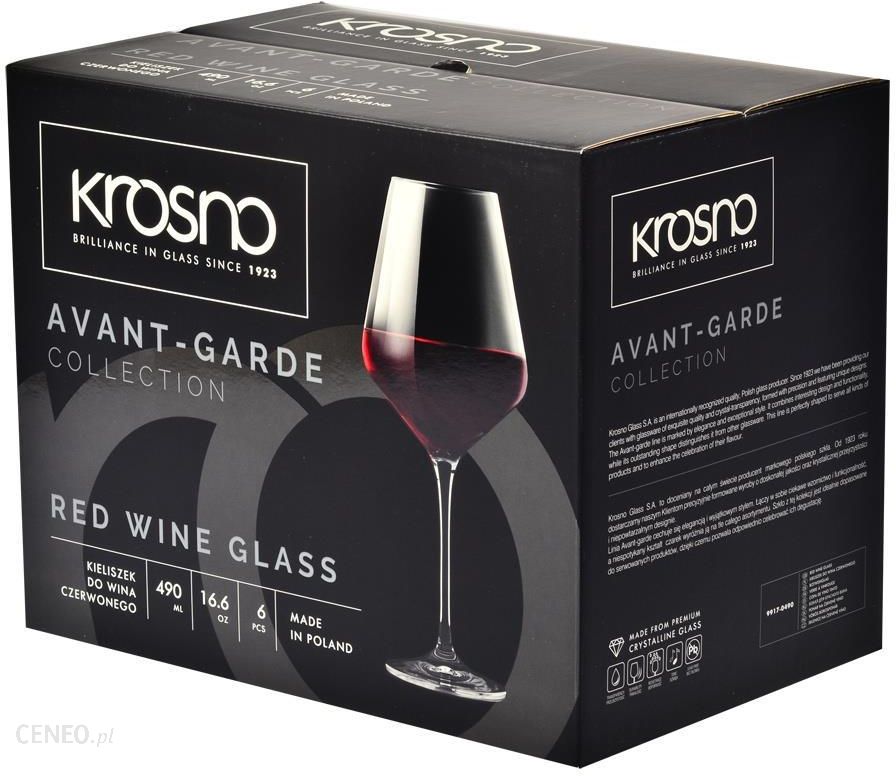 Krosno - Komplet 6 kieliszków do wina Avant-Garde 490ml