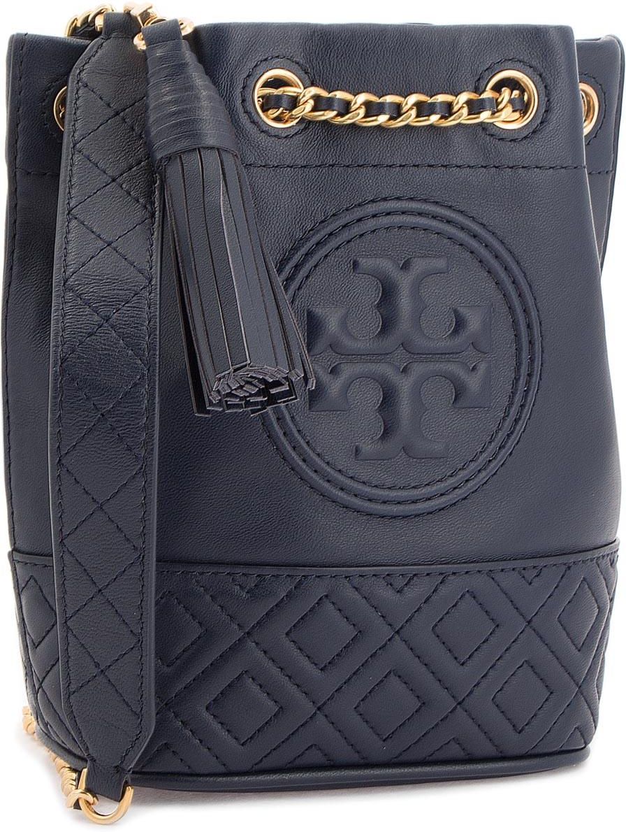 Tory Burch 49321 Fleming Mini Bucket Bag Black