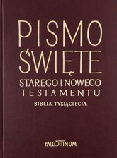 Biblia Tysiąclecia - skórzana, panigatory, złocona