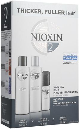 Nioxin Hair System Kit 2 szampon 150ml + odżywka 150ml + kuracja 40ml