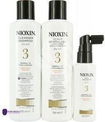 Nioxin Hair System Kit 3 szampon 150ml + odżywka 150ml + kuracja 50ml