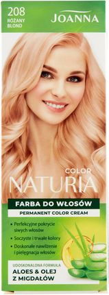 Joanna Naturia Color Farba do włosów 208 Różany blond