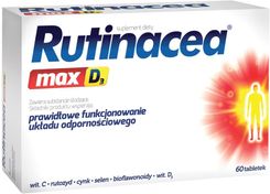 Rutinacea Max D3 60 tabl - Minerały i witaminy