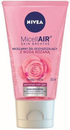 Nivea Micell Air Skin Breathe Micelarny Żel oczyszczający z Wodą Różaną 150ml