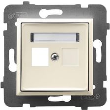 Ospel Aria Obudowa Gniazda Pojedynczego Keystone Prosta Ecru Gpk-1U/P/27