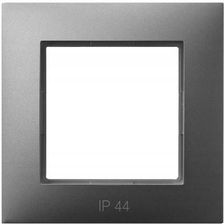 Ospel Aria Ramka Pojedyncza Ip44 Szary Mat Rh-1U/70