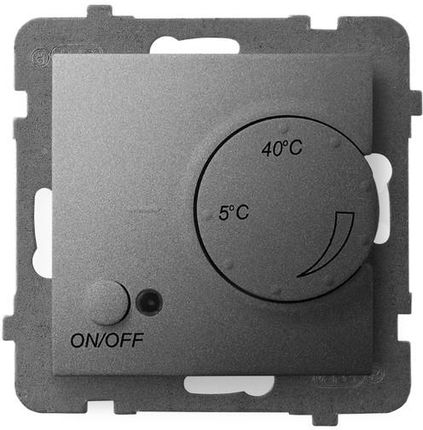 Ospel Aria Regulator Temperatury Z Czujnikiem Napowietrznym Szary Mat Rtp-1Un/M/70