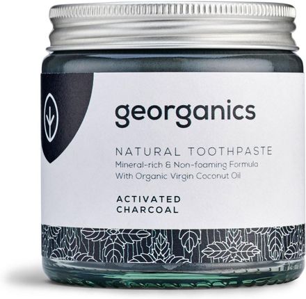 Georganics Mineralna pasta do zębów w słoiku Activated Charcoal 60ml