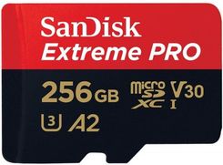 SanDisk microSDXC 256GB Extreme PRO V30 Class 10 (SDSQXCZ256GGN6MA)