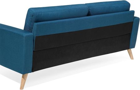 Beliani Sofa w stylu retro tapicerowana dwuosobowa pikowana niebieska tkanina Kalmar - zdjęcie 5
