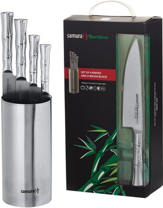Samura Bamboo Nóż Block Set With 4 Knives (Sba05)