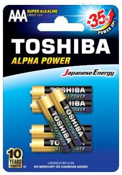 Toshiba LR03 AAA 1,5V BP-6 6szt (LR03GCHBP6)