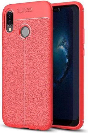 Hurtel Litchi Pattern elastyczne Etui Huawei P20 Lite czerwony