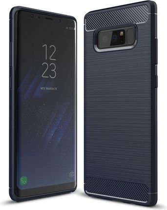 Hurtel Etui Samsung Galaxy Note 8 N950 Carbon Case elastyczne pokrowiec niebieski