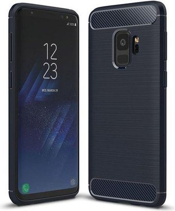 Hurtel Carbon Case elastyczne Etui Samsung Galaxy S9 G960 niebieski