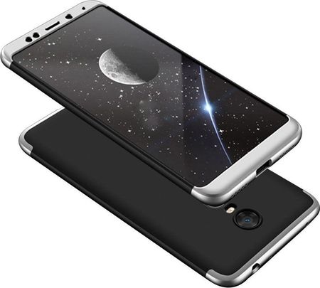 Hurtel 360 Protection Etui Przód i Tył Xiaomi Plus / Redmi Note 5 (single camera) czarno-srebrny