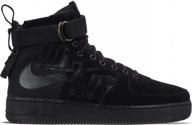 sf air force 1 mid black cool grey