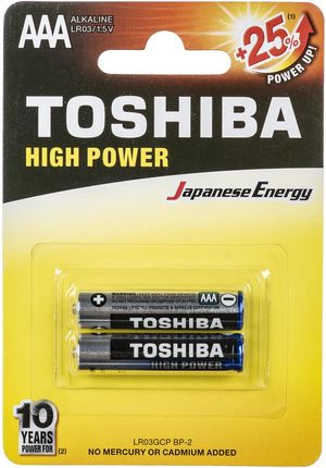 Toshiba LR03 AAA BP-2 1,5V 2szt (LR03GCPBP2)
