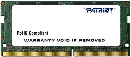 Pamięć RAM Patriot SODIMM Signature DDR4 4GB 2400MHz CL17 (PSD44G240081S)