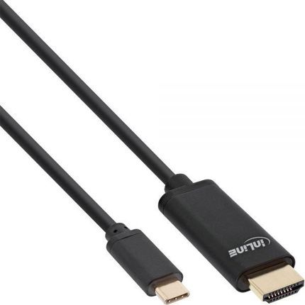 InLine Kabel Adapter - USB-C na HDMI męski (DP Alt Mode) 4K2K czarny 2m (64112)