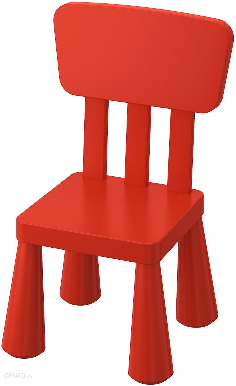 Ikea Mammut Krzeselko Dzieciece Czerwony Ceny I Opinie Ceneo Pl