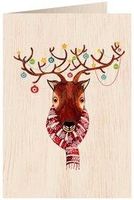 Zdjęcie Karnet drewniany C6 + koperta Święta Rudolf - Luboń