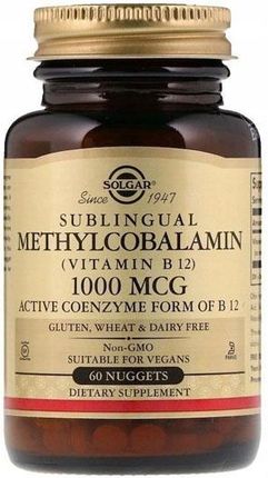Solgar Witamina B12 Metylokobalamina 1000mcg 30 kaps
