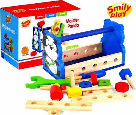 Smily Play Majseter Panda Zestaw Drewniach Narzędzi 6618
