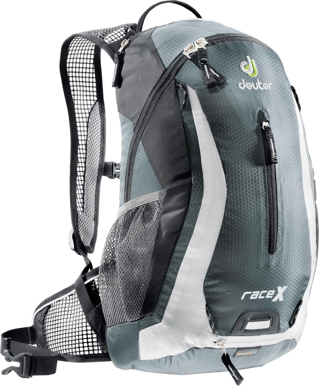 Zaino Da Ciclismo Deuter Race X, Sistema Dorsale Airstripes, Compatibile Con Sacca Idratazione, Coprizaino Antipioggia