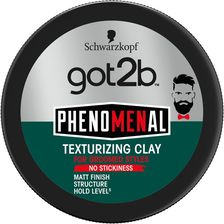 Zdjęcie Schwarzkopf Got2b Phenomenal Texturizing Clay Pasta do układania włosów 100 ml - Tarnobrzeg