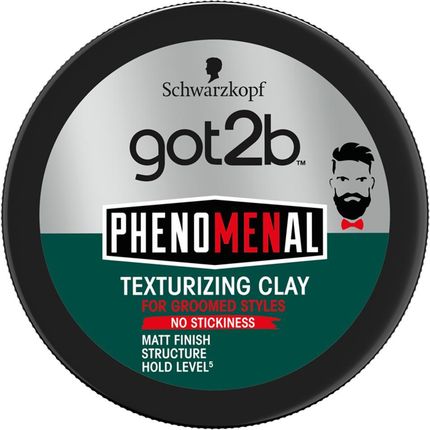 Schwarzkopf Got2b Phenomenal Texturizing Clay Pasta do układania włosów 100 ml