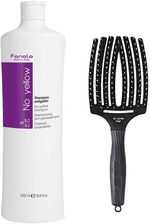 Zdjęcie Fanola No Yellow and Finger Brush do włosów szampon minimalizujący żółty odcień włosów blond 1000ml + szczotka rozmiar L - Chorzów