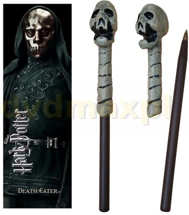 Harry Potter: Death Eater (Skull) Różdżka-długopis i zakładka