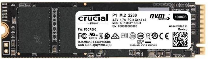  Crucial P1 M.2 1TB (CT1000P1SSD8)