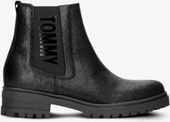 tommy hilfiger metallic cleated chelsea boot