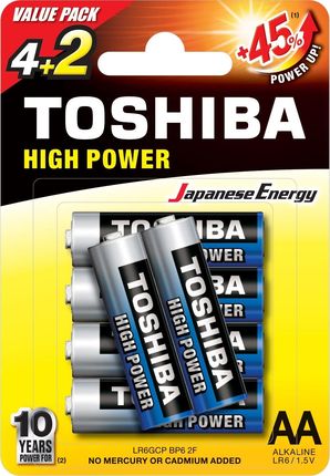 Toshiba AA BP6 2F 6szt (LR6GCNPBP62F)