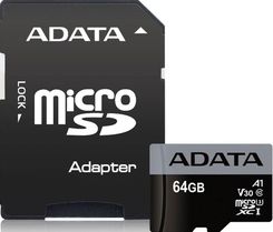 Zdjęcie Adata microSDXC 64GB Premier Pro UHS-I U3 (AUSDX64GUI3V30SA1RA1) - Drohiczyn