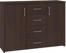 Komoda Półka Szafka K45 110Cm 4 Szuflady Wenge