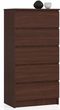 Komoda Szafka K 60Cm 5 Szuflad Wenge Duża Wysoka
