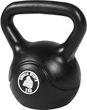 2 kg Kettlebell winylowy Gorilla Sports czarny kettle hantel bitumiczny winyl pokrycie winylowe