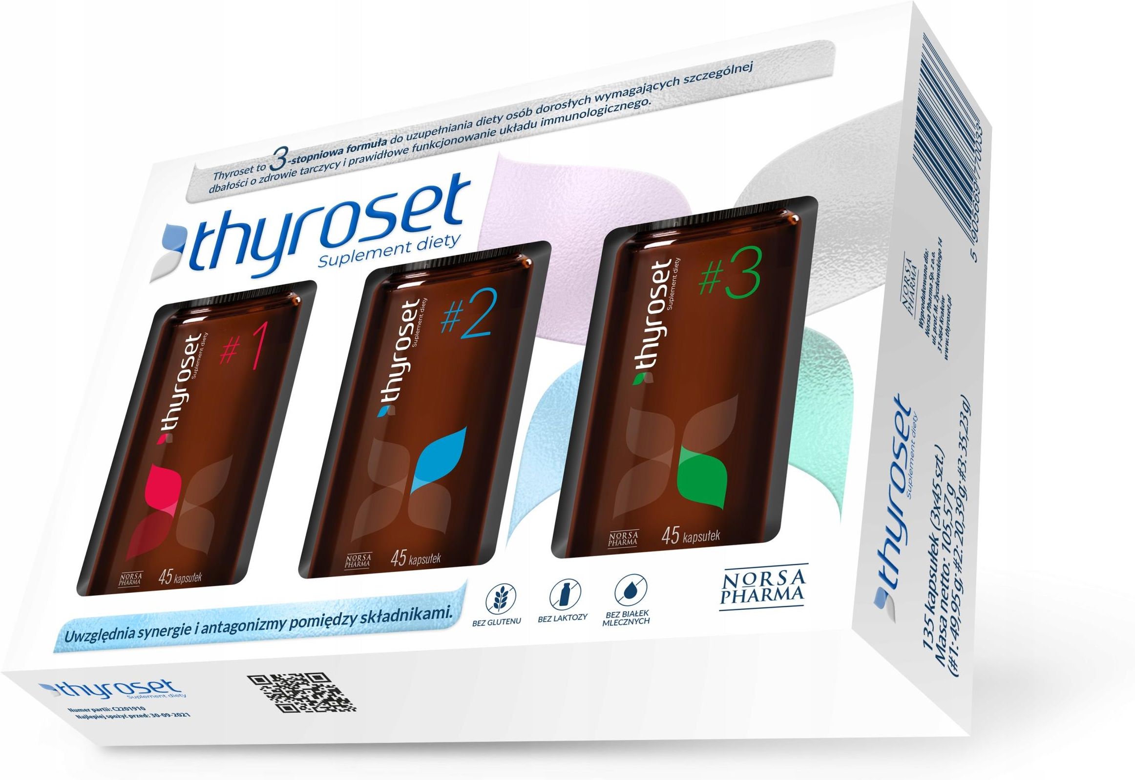 Thyroset 3x45 kaps - zdjęcie 1 Thyroset 3x45 kaps