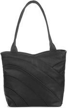 Zdjęcie CZARNA SKÓRZANA DAMSKA TORBA NA RAMIĘ POLSKA PRODUKCJA L38 - Serock