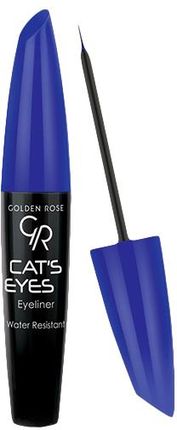 golden rose Eyeliner Cat's Eye Liner Tusz do Kresek niebieski 6ml