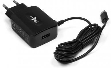 eXtreme style ładowarka sieciowa micro USB + gniazdo USB 2,1A (NTC21MU)