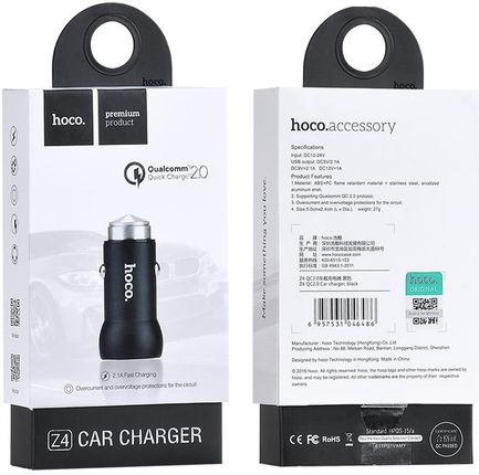 Hoco Car Charger Z4 ładowarka samochodowa QC2.0