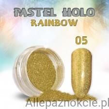 5 Pastel Holo Rainbow Pyłek Do Zdobienia Paznokci 0,5G